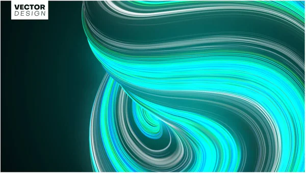 Fondo creativo con diseño de trazo de cepillo verde abstracto . — Vector de stock