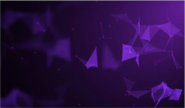 Fondo púrpura abstracto con patrón geométrico futurista . — Vector de stock