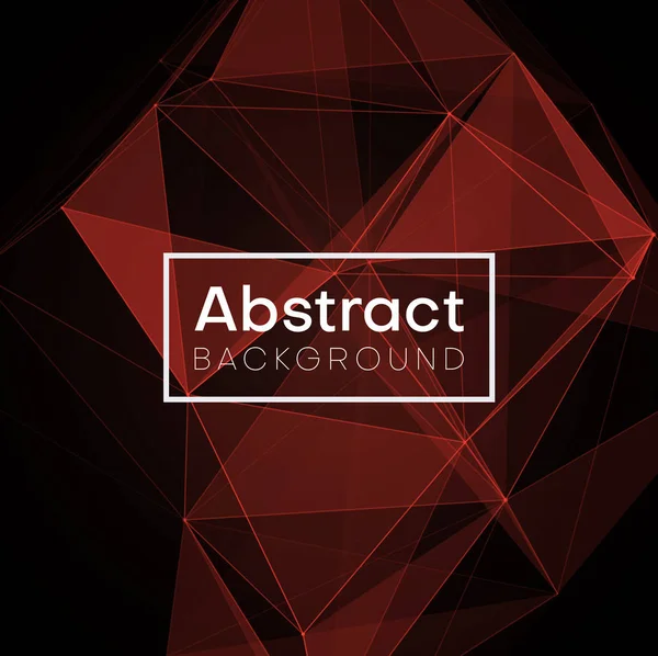 Fondo abstracto rojo con patrón geométrico . — Vector de stock