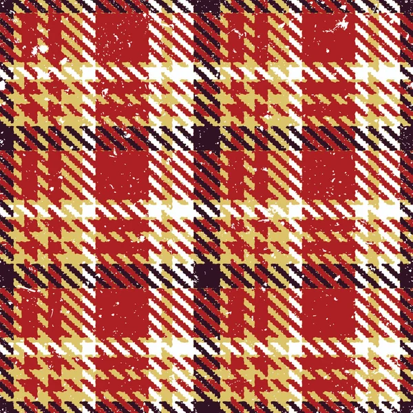 Grunge Tartan Plaid Astratto Vettore Modello Senza Soluzione Continuità — Vettoriale Stock