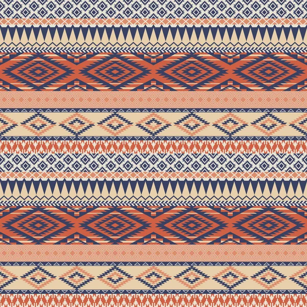 Vintage Native American Style Wallpaper Vector Seamless Pattern — Stock Vector