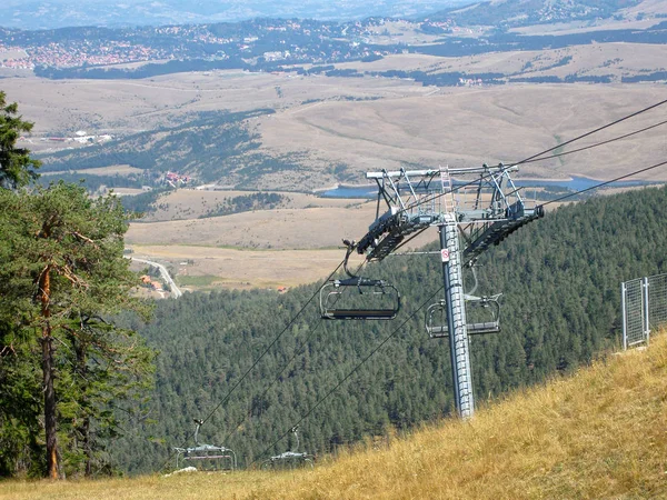 Gondola lift on the mountain Zlatibor in Serbia.