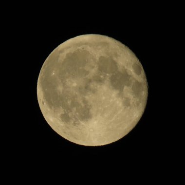 Full moon over Belgrade, July 28 2018. clipart