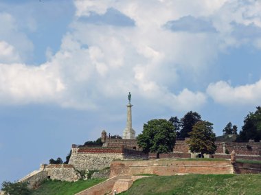 Belgrad kale Kalemegdan ve Belgrad bağlantı noktası. 