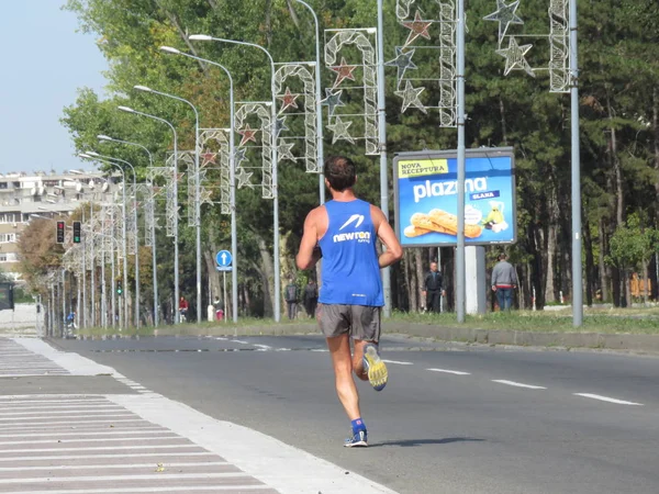 Belgrado Servië September 2018 2De Belgrado Halve Marathon Lopers Uit — Stockfoto