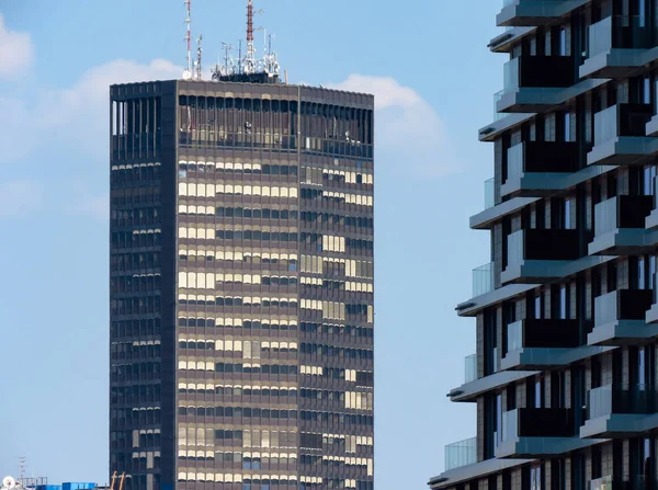 Belgrad Palace Nowoczesny Wieżowy Budynek Centrum Belgradu Jest 101 331 — Zdjęcie stockowe