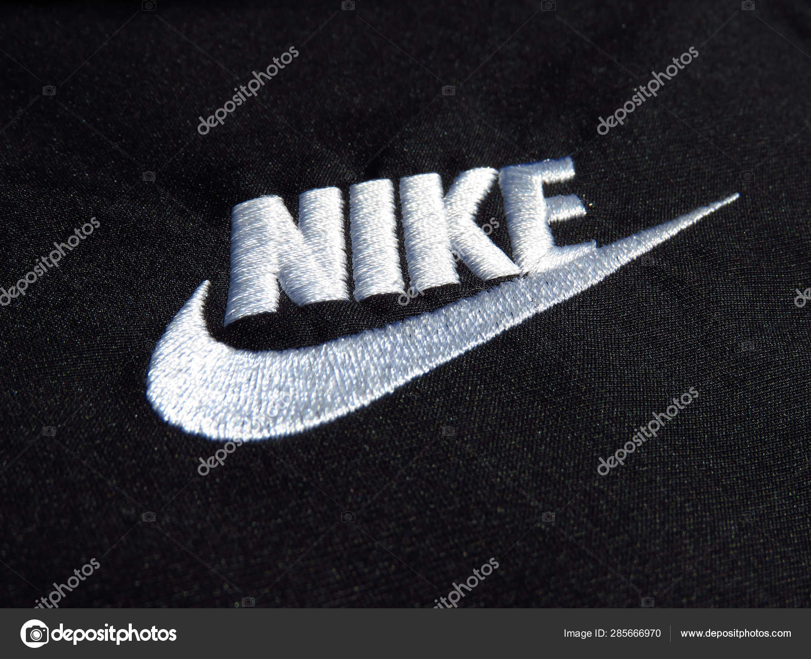 embroidered nike sign