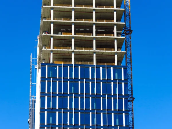 摩天大楼建筑工地 贝尔格莱德 塞尔维亚 乌斯塞 — 图库照片