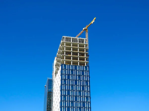 Budowa Wieżowca Belgrad Serbia Usce — Zdjęcie stockowe