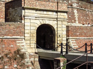 Kralın Kalemegdan kalesindeki kapısı, Belgrad, Sırbistan.