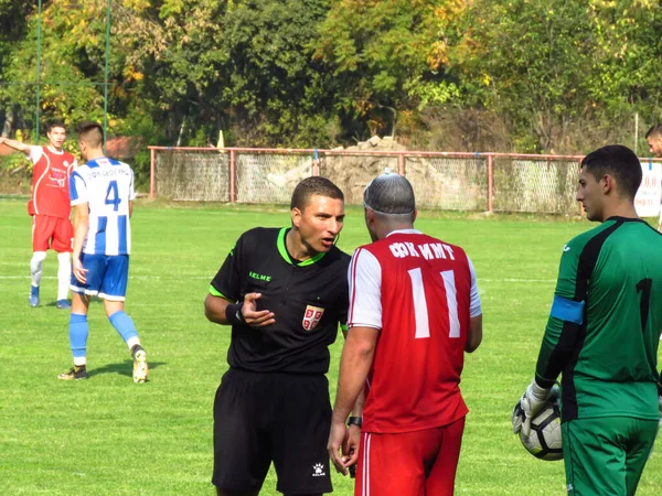 Belgrade Serbia October 2019 Serbian League Football Match Imt Ofk — Stock Photo, Image