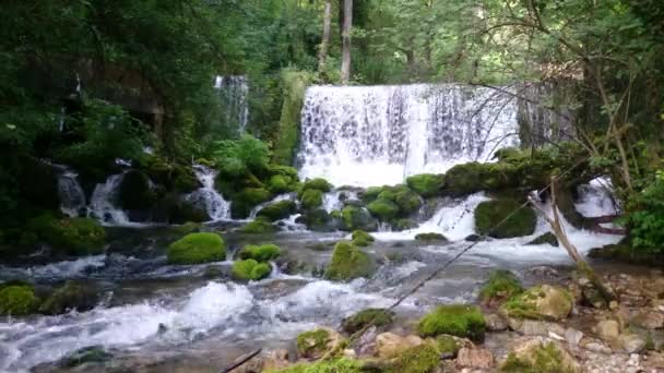 Air Terjun Sungai Vrelo Perucac Tara Serbia — Stok Video