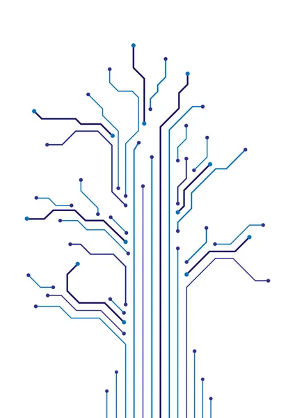 Elektronikus Áramkör Mérnöki Háttér Vektor — Stock Vector