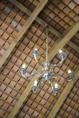 Kahve Dükkanı, stok fotoğraf asılı retro lamba