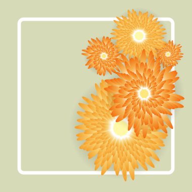 Açık yeşil renkli, hisse senedi vektör şık güzel çiçekler