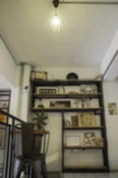 カフェ ストック フォトでビンテージの最小限の棚 — ストック写真
