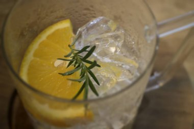 Portakal suyu, stok fotoğraf ile buzlu kahve