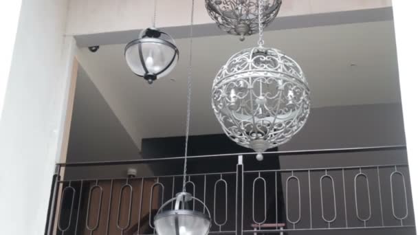 Güzel Vintage Işık Lamba Dekorasyon Stok Görüntüleri — Stok video