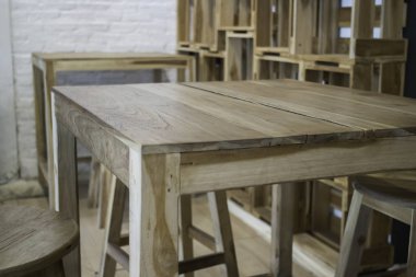 En az stil iç boş kafe, stok fotoğraf