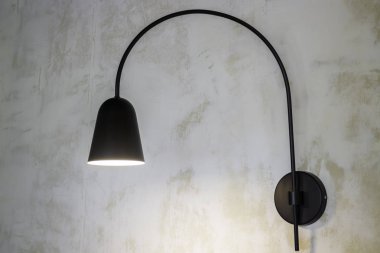 Vintage duvardan, stok fotoğraf asılı ampuller