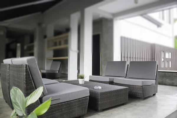 Chillout Lounge Loft Terrace Stock Photo — Stock Photo, Image