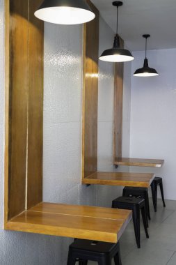 Indy kahve dükkanında modern mobilya