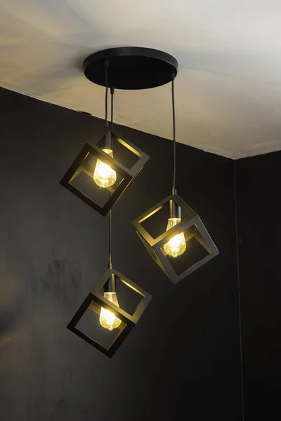 Interior vintage retro luces lámpara de techo — Foto de Stock