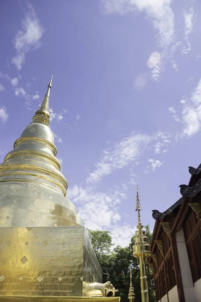 Wat Phra Singh-tempel in Chang Mai, Thailand — Stockfoto