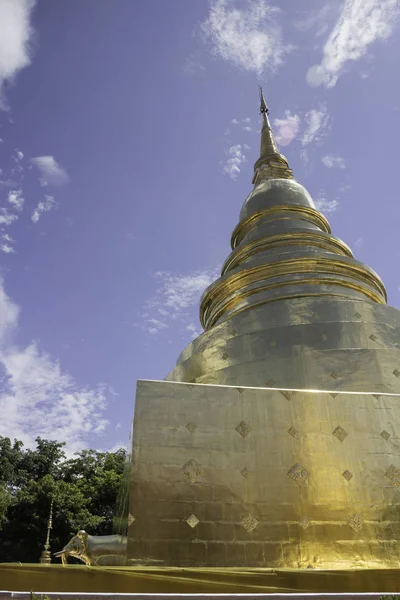 Wat Phra Singh-tempel in Chang Mai, Thailand — Stockfoto