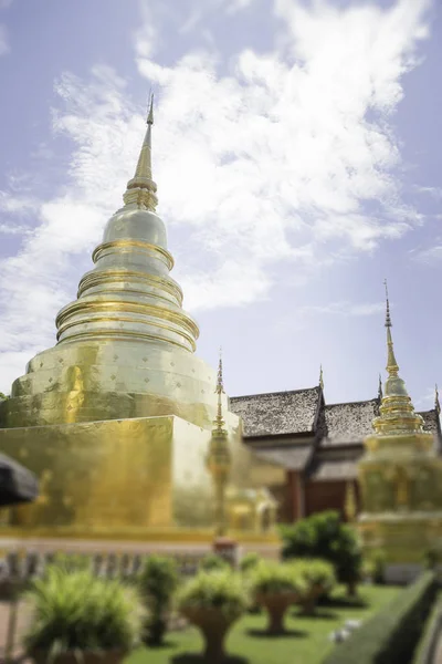 Wat Phra Singh Temple em Chang Mai, Tailândia — Fotografia de Stock