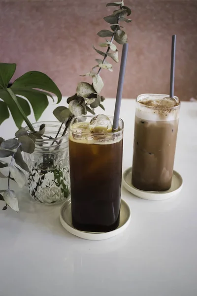 Ledová káva v kavárně — Stock fotografie