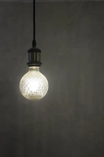 Light bulb design for minimal room style — Stock Photo, Image