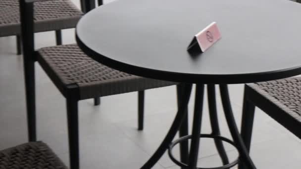 カフェの禁煙席 ストック映像 — ストック動画