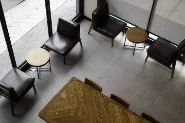 Küçük bir kafe, stok fotoğrafı.