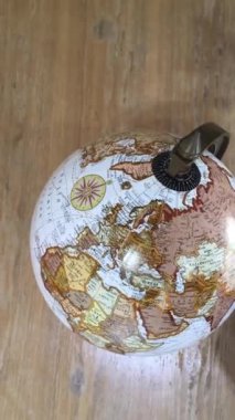 Retro dünya ögesi üst görünümü, stok görüntüsü