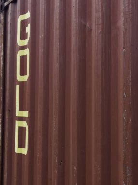 Altın işi kargo konteynerleri, stok fotoğrafı.