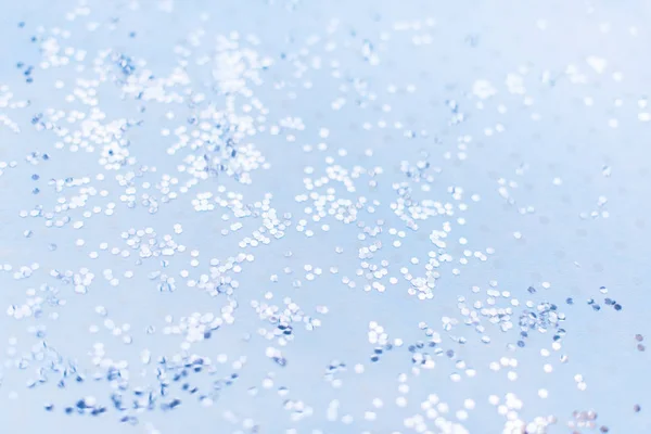 Glitter Parlak Işık Arka Plan Mavi Pastel Tatil Defocused — Stok fotoğraf