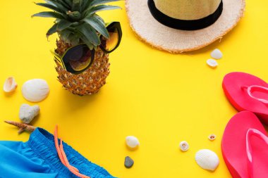 Stilize kahraman meyve büyük çam elma bir tatil