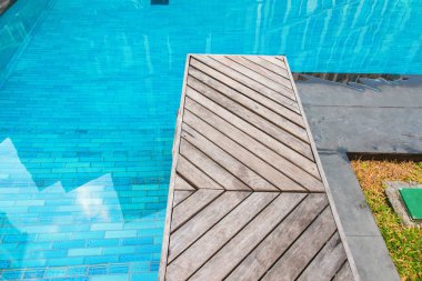 Lüks tatil Yüzme Havuzu turkuaz su ile