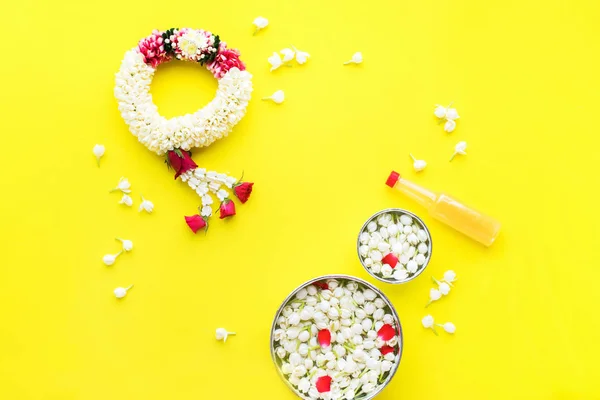 Set for Songkran Festival Thai New Year. — Stock Photo, Image