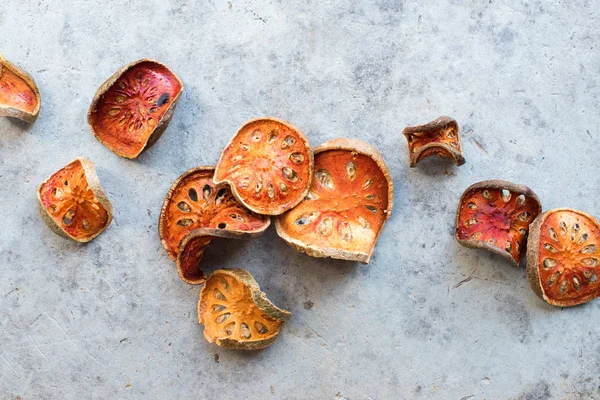 Bael frutta trattamento asiatico tisana essiccato Matum — Foto Stock