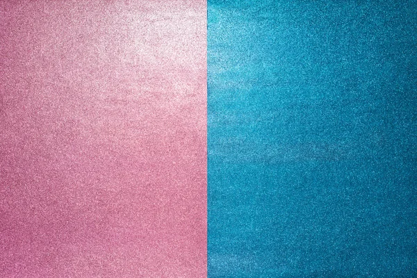 Fundo Pastel Abstrato Papel Brilhante Azul Rosa Vista Superior Deitado — Fotografia de Stock