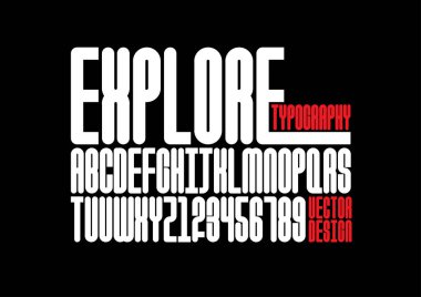 Soyut alfabe vektör çizim keşfetmek 