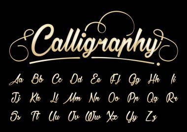 hat soyut alfabe vektör çizim 