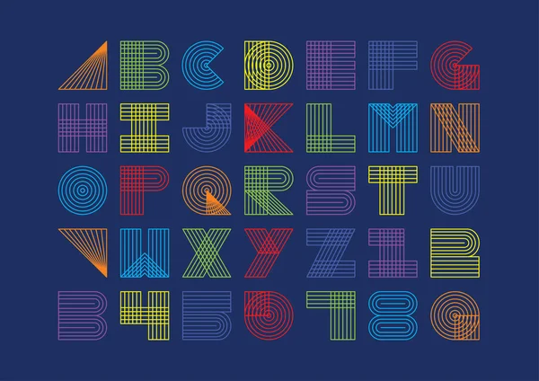 Illustration Abstraite Vecteur Alphabet — Image vectorielle