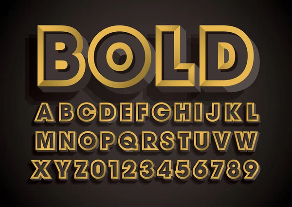 kalın soyut alfabe vektör çizim 