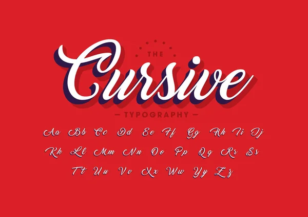 Curva Fuente Plantilla Alfabeto Ilustración Vectorial Colorida Fuente ...