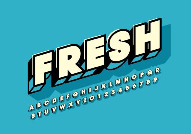 Renkli alfabesi şablonu, basit tarzı.