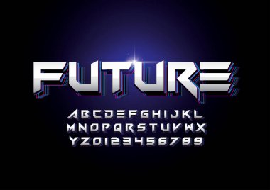 Renkli alfabesi şablonu, basit tarzı.