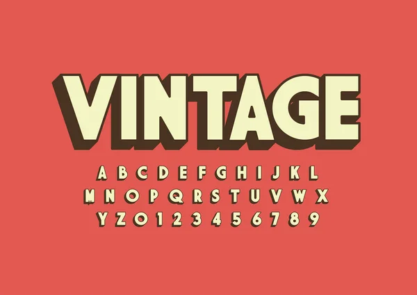 Цветной Алфавит Шаблон Простой Стиль — стоковый вектор